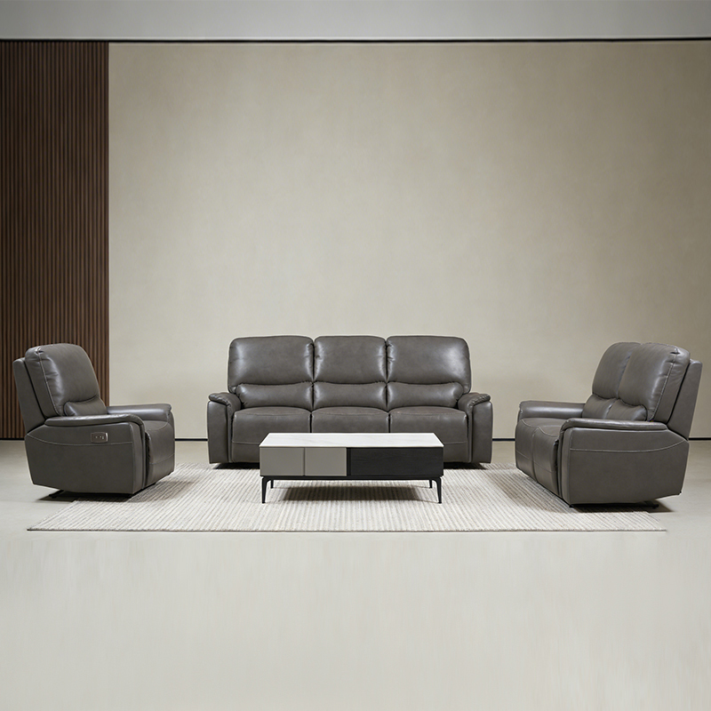 Elektrisch verstellbares Sofa-Set aus Kunstleder im modularen Design
