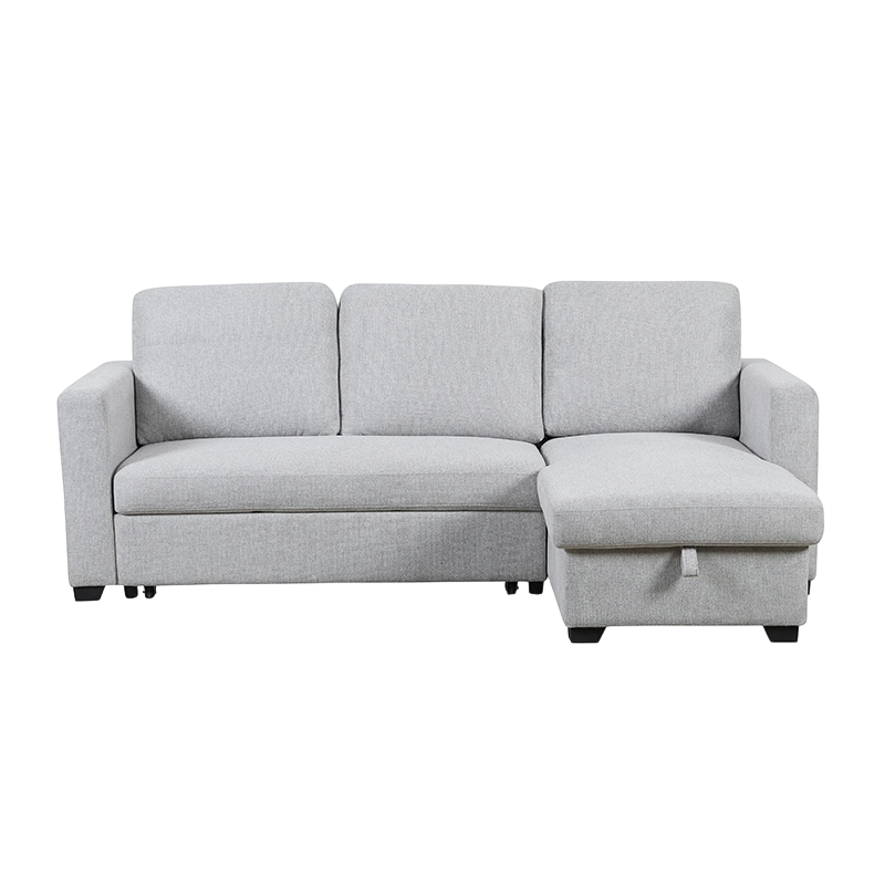 Wendbares Schlafsofa mit Stauraum und Chaiselongue
